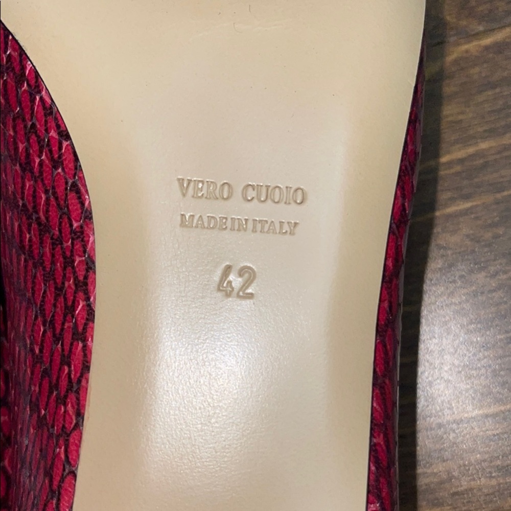 BELLS & BECKS SIZE 42 Stylish Women's Pink Patterned Flats - Picture 8 of 12